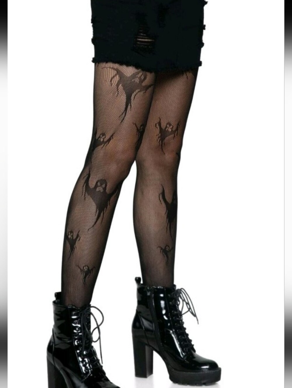 Get Ghosted Fishnet Tights - Picture 4 of 8